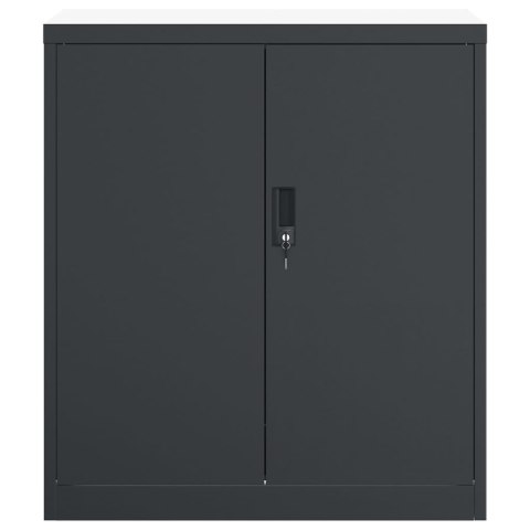 Szafka na dokumenty, antracytowa, 79x40x90 cm, stalowa Szafka na dokumenty, antracytowa, 79x40x90 cm, stalowa