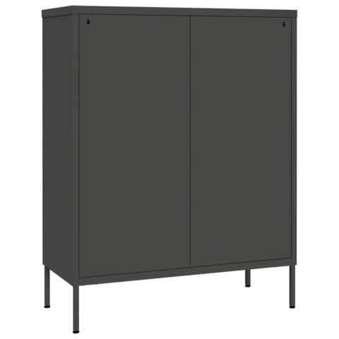 Szafka z szufladami, antracytowa, 80x35x101,5 cm, stalowa Szafka z szufladami, antracytowa, 80x35x101,5 cm, stalowa