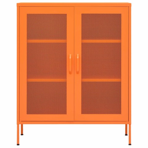 Szafka, pomarańczowa, 80x35x101,5 cm, stalowa Szafka, pomarańczowa, 80x35x101,5 cm, stalowa