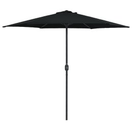 VidaXL Parasol ogrodowy na słupku aluminiowym, 270x246 cm, czarny