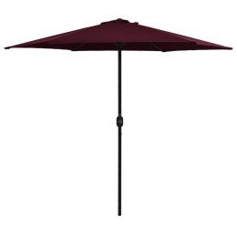 VidaXL Parasol ogrodowy na słupku aluminiowym, 270x246 cm, bordowy