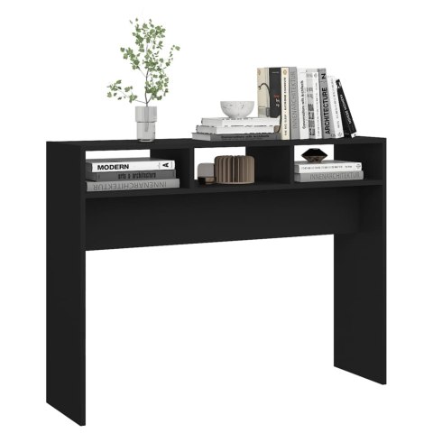 Stolik konsolowy, czarny, 105x30x80 cm, materiał drewnopochodny Stolik konsolowy, czarny, 105x30x80 cm, materiał drewnopochodny