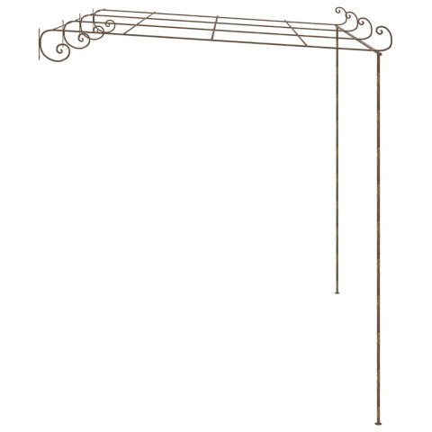 Pergola ogrodowa, antyczny brąz, 4x3x2,5 m, żelazo Pergola ogrodowa, antyczny brąz, 4x3x2,5 m, żelazo