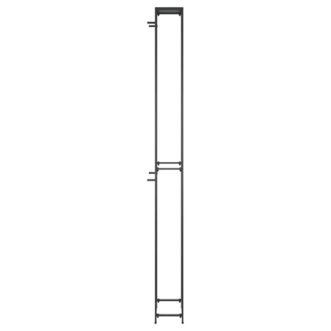 Stojak na 57 butelek, czarny, 34x18x200 cm, kute żelazo Stojak na 57 butelek, czarny, 34x18x200 cm, kute żelazo