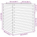 VidaXL Donica ogrodowa, 60x60x68,5 cm, impregnowane drewno sosnowe