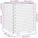 VidaXL Donica ogrodowa, 60x60x72,5 cm, impregnowane drewno sosnowe