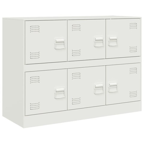 Szafka boczna, biała, 99x39x73 cm, stal Szafka boczna, biała, 99x39x73 cm, stal