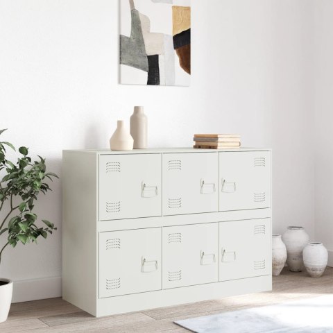 Szafka boczna, biała, 99x39x73 cm, stal Szafka boczna, biała, 99x39x73 cm, stal