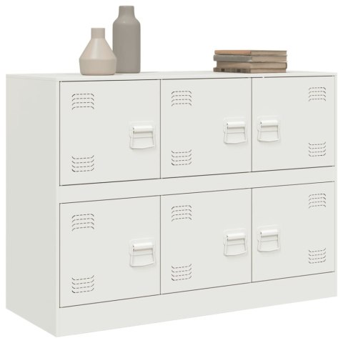 Szafka boczna, biała, 99x39x73 cm, stal Szafka boczna, biała, 99x39x73 cm, stal