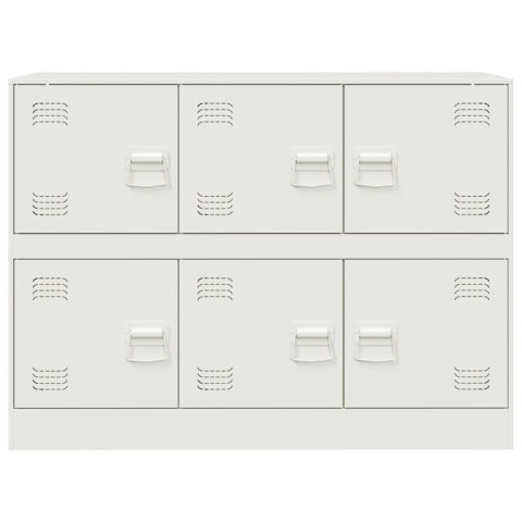 Szafka boczna, biała, 99x39x73 cm, stal Szafka boczna, biała, 99x39x73 cm, stal