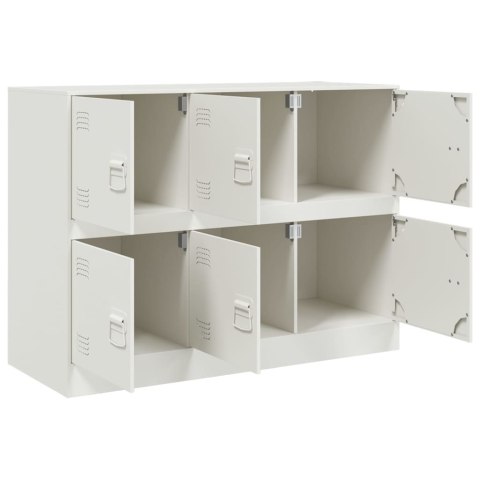 Szafka boczna, biała, 99x39x73 cm, stal Szafka boczna, biała, 99x39x73 cm, stal