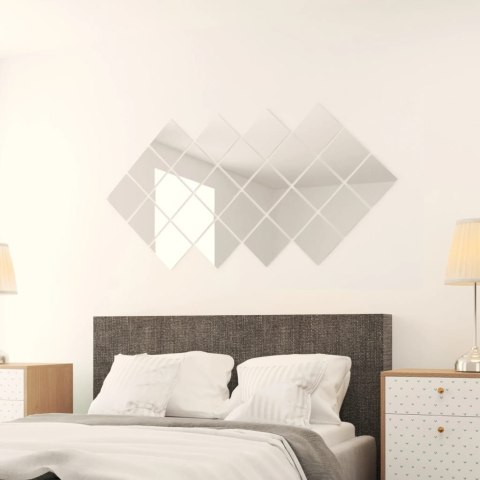 Kafelki lustrzane, 24 szt., kwadratowe Kafelki lustrzane, 24 szt., kwadratowe