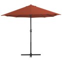 VidaXL Parasol ogrodowy na słupku aluminiowym, 460 x 270 cm, terakota