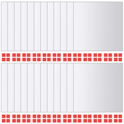 Płytki lustrzane, 48 szt., kwadratowe, szklane Płytki lustrzane, 48 szt., kwadratowe, szklane