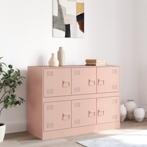 Szafka boczna, różowa, 99x39x73 cm, stal Szafka boczna, różowa, 99x39x73 cm, stal