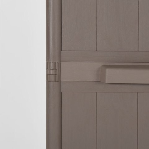 Szafka ogrodowa, brązowa 65x45x172 cm, PP stylizowane na drewno Szafka ogrodowa, brązowa 65x45x172 cm, PP stylizowane na drewno