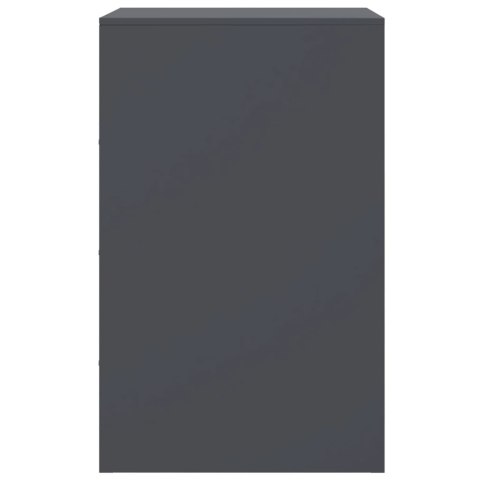 Szafki nocne, 2 szt., antracytowe, 34,5x39x62 cm, stal Szafki nocne, 2 szt., antracytowe, 34,5x39x62 cm, stal