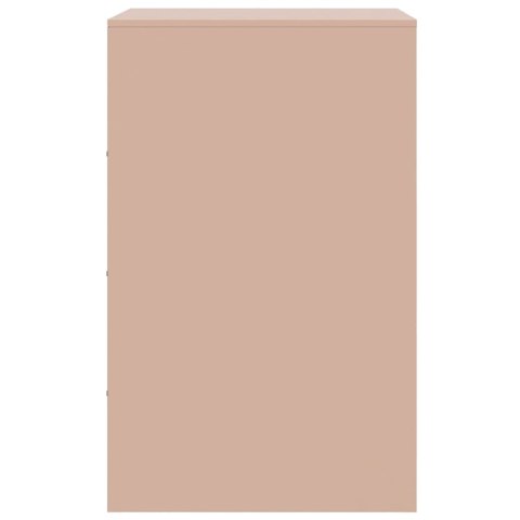 Szafki nocne, 2 szt., różowe, 34,5x39x62 cm, stal Szafki nocne, 2 szt., różowe, 34,5x39x62 cm, stal