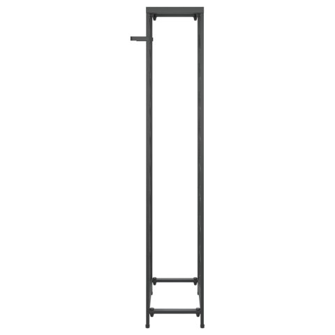 Stojak na 27 butelek, czarny, 34x18x100 cm, kute żelazo Stojak na 27 butelek, czarny, 34x18x100 cm, kute żelazo