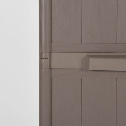 Szafka ogrodowa, brązowa 65x45x172 cm, PP stylizowane na drewno Szafka ogrodowa, brązowa 65x45x172 cm, PP stylizowane na drewno