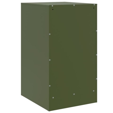 Szafki nocne, 2 szt., oliwkowa zieleń, 34,5x39x62 cm, stal Szafki nocne, 2 szt., oliwkowa zieleń, 34,5x39x62 cm, stal