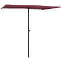 VidaXL Parasol ogrodowy na słupku aluminiowym, 2x1,5 m, bordo