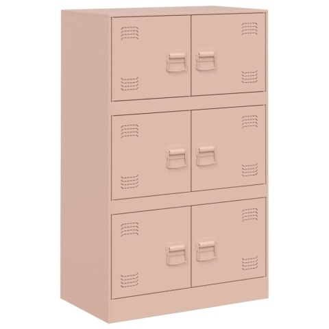 Szafka boczna, różowa, 67x39x107 cm, stal Szafka boczna, różowa, 67x39x107 cm, stal