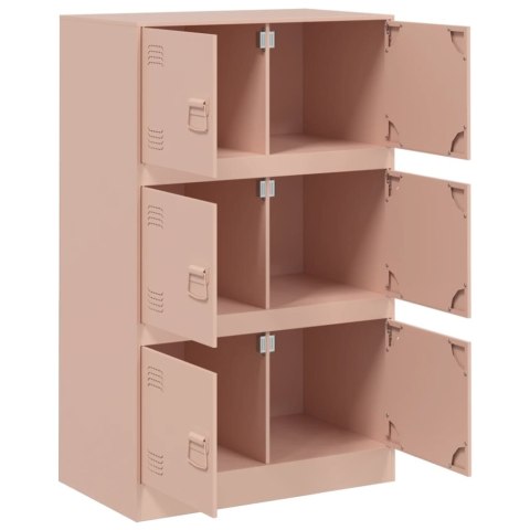 Szafka boczna, różowa, 67x39x107 cm, stal Szafka boczna, różowa, 67x39x107 cm, stal