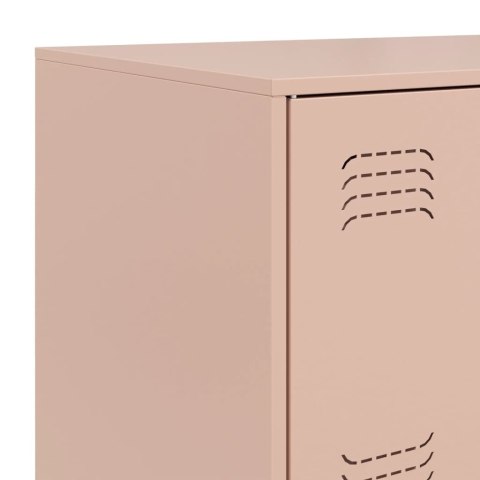 Szafka boczna, różowa, 67x39x107 cm, stal Szafka boczna, różowa, 67x39x107 cm, stal