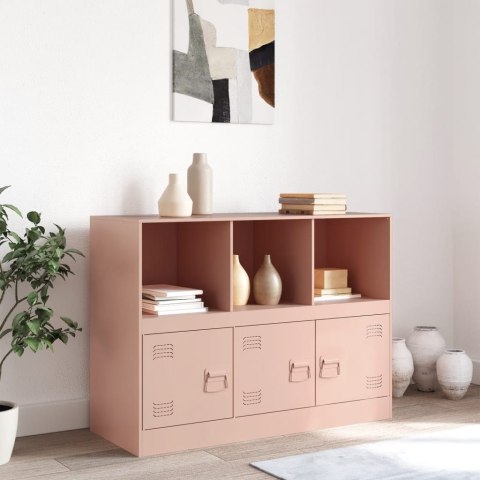 Szafka boczna, różowa, 99x39x73 cm, stal Szafka boczna, różowa, 99x39x73 cm, stal