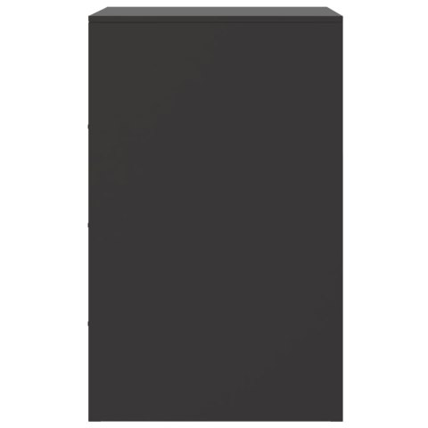 Szafka nocna, czarna, 34,5x39x62 cm, stal Szafka nocna, czarna, 34,5x39x62 cm, stal
