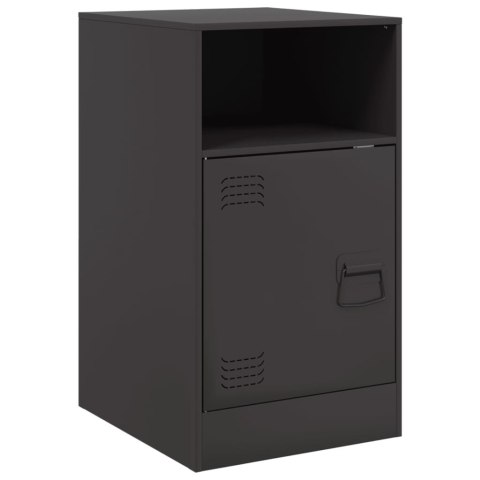 Szafka nocna, czarna, 34,5x39x62 cm, stal Szafka nocna, czarna, 34,5x39x62 cm, stal