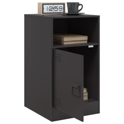 Szafka nocna, czarna, 34,5x39x62 cm, stal Szafka nocna, czarna, 34,5x39x62 cm, stal