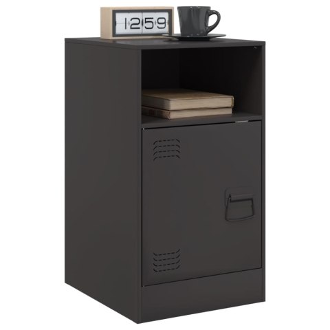 Szafka nocna, czarna, 34,5x39x62 cm, stal Szafka nocna, czarna, 34,5x39x62 cm, stal
