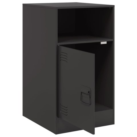 Szafka nocna, czarna, 34,5x39x62 cm, stal Szafka nocna, czarna, 34,5x39x62 cm, stal