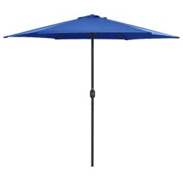 VidaXL Parasol ogrodowy na słupku aluminiowym, 270x246 cm, lazurowy