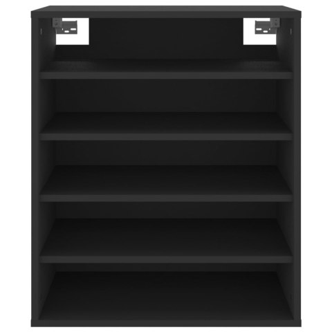 VidaXL Szafka na buty, czarna, 60x35x70 cm, materiał drewnopochodny VidaXL Szafka na buty, czarna, 60x35x70 cm, materiał drewnopochodny