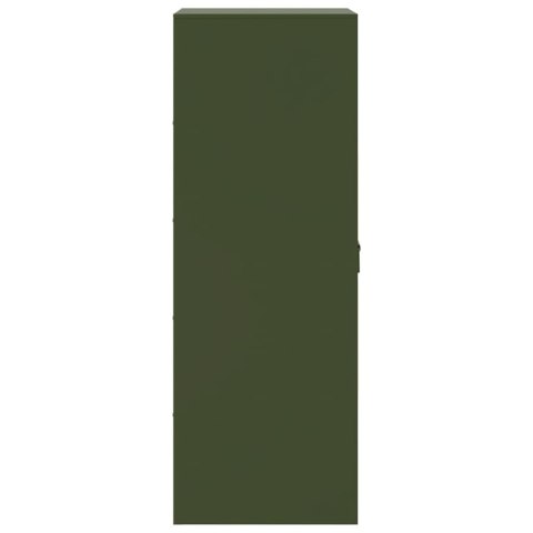VidaXL Szafka, oliwkowa, 34,5x39x107 cm, stal VidaXL Szafka, oliwkowa, 34,5x39x107 cm, stal