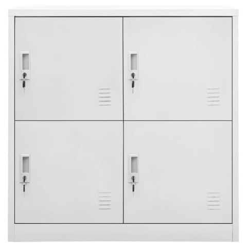 VidaXL Szafki zamykane, 2 szt., jasnoszare, 90x45x92,5 cm, stalowe VidaXL Szafki zamykane, 2 szt., jasnoszare, 90x45x92,5 cm, stalowe