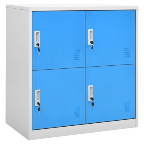 Szafki zamykane, 2 szt., jasnoszaro-niebieskie, 90x45x92,5 cm Szafki zamykane, 2 szt., jasnoszaro-niebieskie, 90x45x92,5 cm