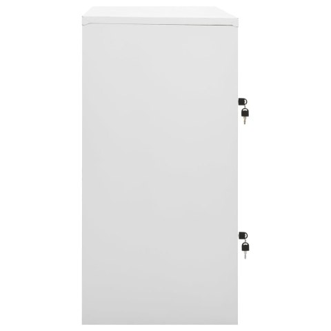 Szafki zamykane, 2 szt., jasnoszaro-niebieskie, 90x45x92,5 cm Szafki zamykane, 2 szt., jasnoszaro-niebieskie, 90x45x92,5 cm