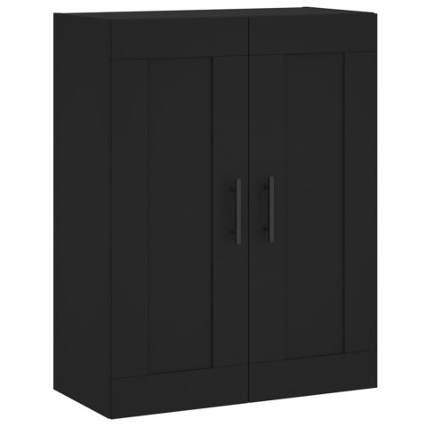 VidaXL Witrynka, czarna, 69,5x34x180 cm, materiał drewnopochodny VidaXL Witrynka, czarna, 69,5x34x180 cm, materiał drewnopochodny