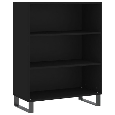 VidaXL Witrynka, czarna, 69,5x34x180 cm, materiał drewnopochodny VidaXL Witrynka, czarna, 69,5x34x180 cm, materiał drewnopochodny