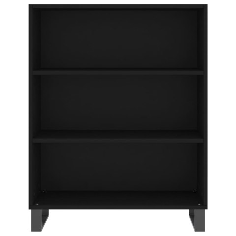 VidaXL Witrynka, czarna, 69,5x34x180 cm, materiał drewnopochodny VidaXL Witrynka, czarna, 69,5x34x180 cm, materiał drewnopochodny