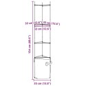 VidaXL Podpórki do pomidorów z workami, 6 szt., 154 cm, stal i PP