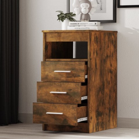 VidaXL Komoda, przydymiony dąb, 40x50x76 cm, materiał drewnopochodny VidaXL Komoda, przydymiony dąb, 40x50x76 cm, materiał drewnopochodny