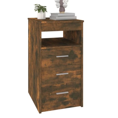 VidaXL Komoda, przydymiony dąb, 40x50x76 cm, materiał drewnopochodny VidaXL Komoda, przydymiony dąb, 40x50x76 cm, materiał drewnopochodny