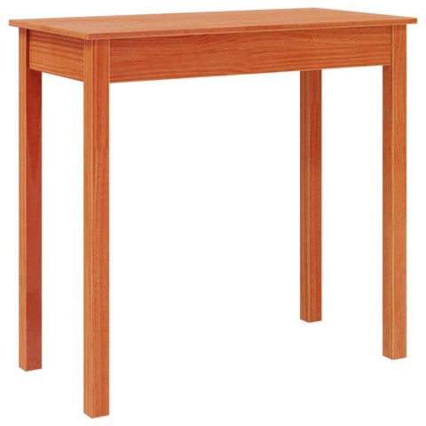 VidaXL Stolik konsolowy, woskowy brąz, 80x40x75 cm, drewno sosnowe VidaXL Stolik konsolowy, woskowy brąz, 80x40x75 cm, drewno sosnowe