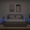 VidaXL Szafki nocne z LED, 2 szt., dąb sonoma, 35x39x55 cm
