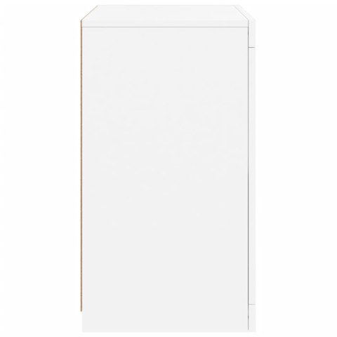VidaXL Szafki z LED, 2 szt., białe, materiał drewnopochodny VidaXL Szafki z LED, 2 szt., białe, materiał drewnopochodny